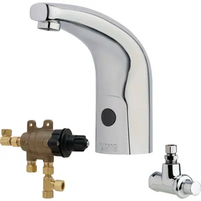 Image for Touch-Free, Programmable Faucet with Mixing Valve and Supply Stops, for Patient Care Applications, 116.897.AB.1T