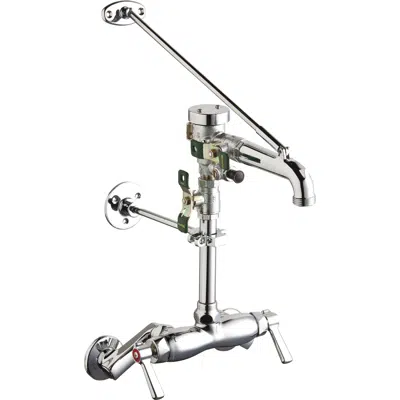 Wall-Mounted Manual Faucet with Adjustable Centers, 445-PVBCP 이미지