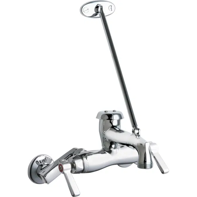 Wall-Mounted Manual Faucet with Adjustable Centers, 445-897SRXKCCP