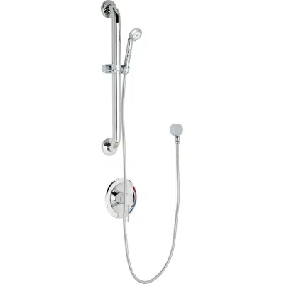 imagen para Pressure Balancing Tub and Shower System with Hand Spray and 24" ADA Grab Bar, SH-PB1-00-023