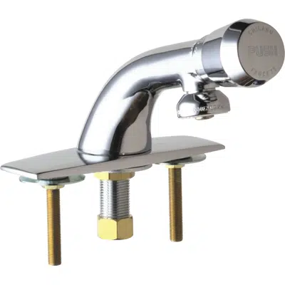 Deck-Mounted Metering Faucet, 4" Centers, Single-Supply, 857-665PSHABCP 이미지