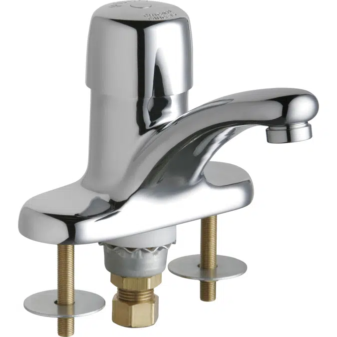 Deck-Mounted Metering Faucet with 4" Centers, 3400-ABCP