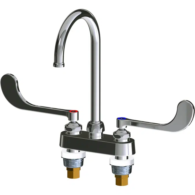 Deck-Mounted Manual Faucet with 4" Centers, 895-GN6FCXK-319AB