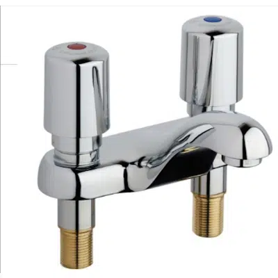 изображение для Deck-mounted metering faucet with 4" centers 802-765ABCP
