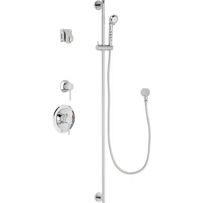 Image for Pressure Balancing Tub and Shower System with Hand Spray and Ligature Resistant Shower Head, SH-PB1-15-012