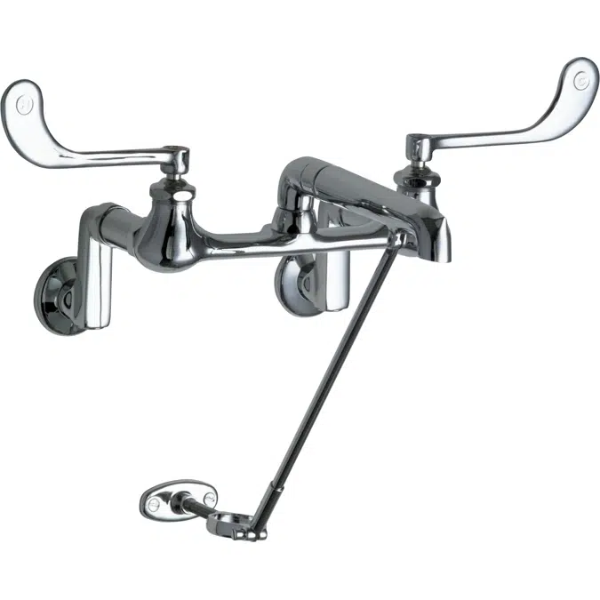 Wall-Mounted Manual Faucet with 8" Centers, 814-CP