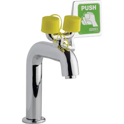 Image for Retrofit Emergency Eyewash with Faucet, ASSE 1071 Valve, Gauge, and Locking Ball Valves, 8450-TABCP