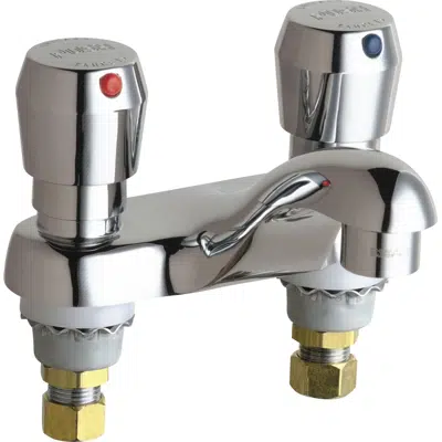 Deck-Mounted Manual Faucet with 4" Centers, 802-V665ABCP için görüntü