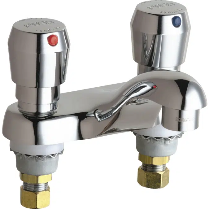 Deck-Mounted Manual Faucet with 4" Centers, 802-V665ABCP