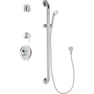 Зображення для Pressure Balancing Tub and Shower System with Hand Spray and Ligature Resistant Shower Head, SH-PB1-15-014