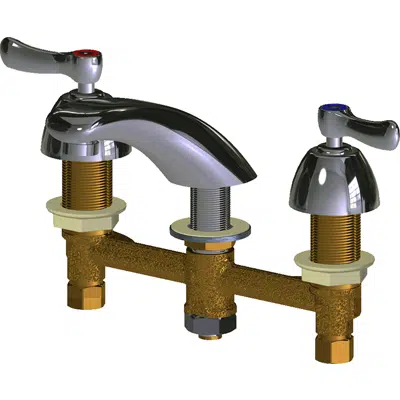 billede til Deck-Mounted Manual Faucet with 8" Centers, 404-VABCP