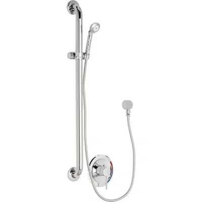 Image for Pressure Balancing Tub and Shower System with Hand Spray and 36" ADA Grab Bar, SH-PB1-00-014