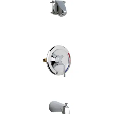 Image for Pressure Balancing Tub and Shower System with Ligature Resistant Shower Head and Tub Spout, SH-PB1-04-100