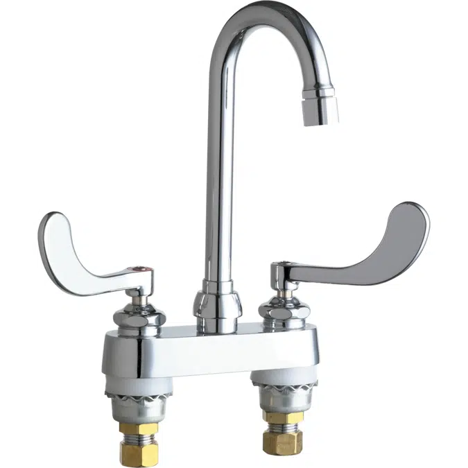 Deck-Mounted Manual Faucet with 4" Centers, 895-317E2805-5ABCP