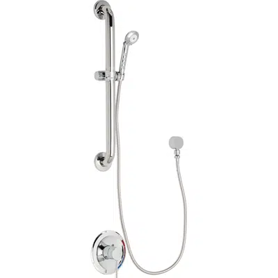 imagen para Pressure Balancing Tub and Shower System with Hand Spray and 24" ADA Grab Bar, SH-PB1-00-033