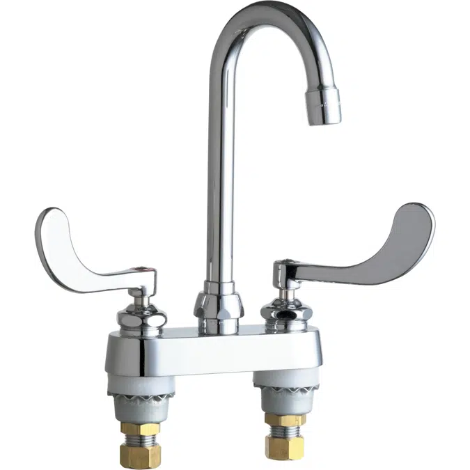 Deck-Mounted Manual Faucet with 4" Centers, 895-317ABCP