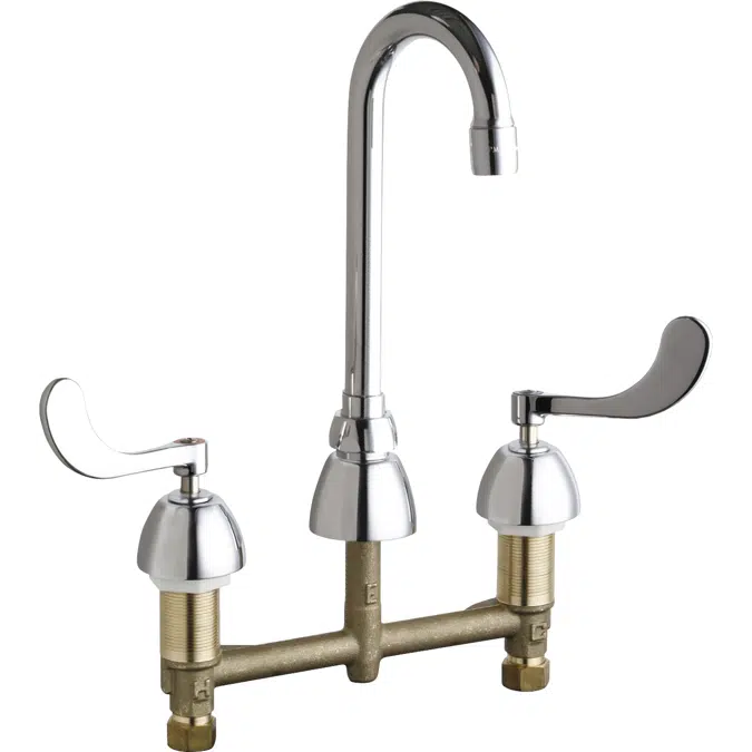 Deck-Mounted Manual Faucet with 8" Centers, 786-GN1AE3ABCP