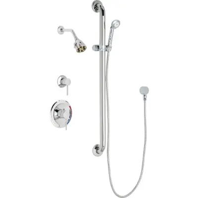 Image for Pressure Balancing Tub and Shower System with Shower Head and Hand Spray, SH-PB1-11-044