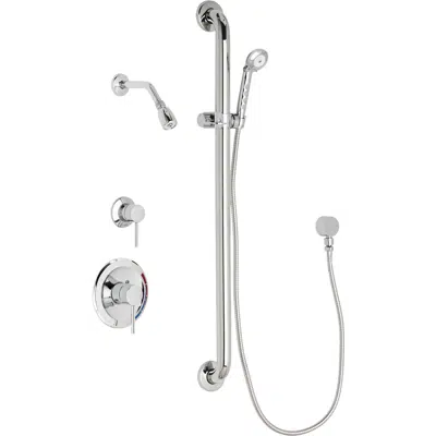 Image for Pressure Balancing Tub and Shower System with Shower Head and Hand Spray, SH-PB1-12-034
