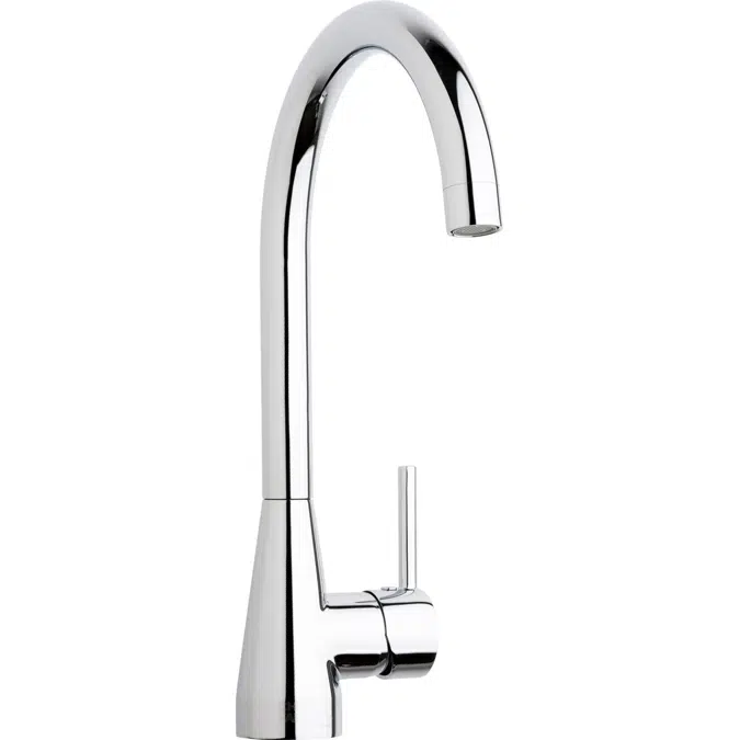 Deck-Mounted Kitchen Faucet, Single-Hole Mount, High Arc Faucet, 436-ABCP