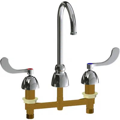 Imagem para Deck-Mounted Manual Faucet with 8" Centers, 786-GN6FC-317ABCP}