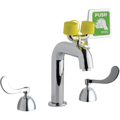 Image pour Dual-Handle Emergency Eyewash with Faucet, 8452-ABCP