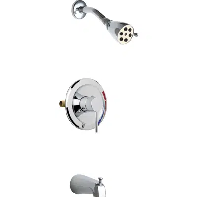 Image pour Pressure Balancing Tub and Shower System with Shower Head and Tub Spout, SH-PB1-01-100