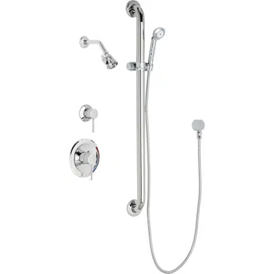 Image for Pressure Balancing Tub and Shower System with Shower Head and Hand Spray, SH-PB1-16-044