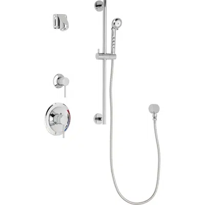 Image for Pressure Balancing Tub and Shower System with Hand Spray and Ligature Resistant Shower Head, SH-PB1-14-011