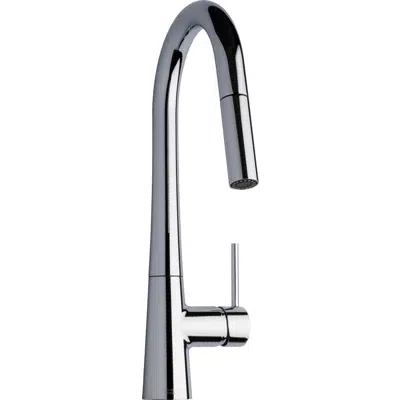 Deck-Mounted High Arc Kitchen Faucet with Pull-Down Spout, Single-Hole Mount, 434-ABCP için görüntü