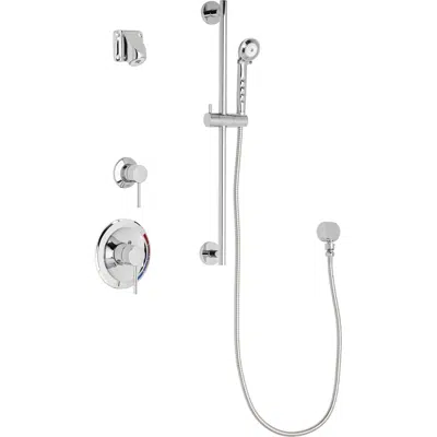 Image for Pressure Balancing Tub and Shower System with Hand Spray and Ligature Resistant Shower Head, SH-PB1-15-011