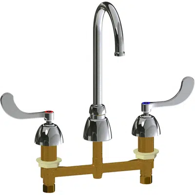 Imagem para Deck-Mounted Manual Faucet with 8" Centers, 786-GN6FCXK-317AB}