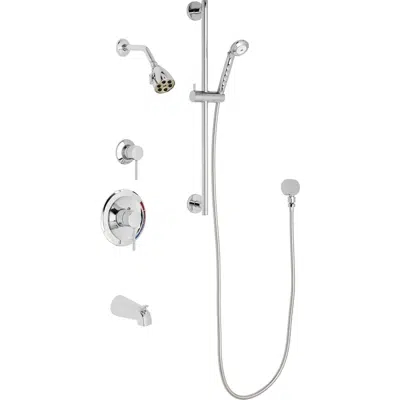 Image pour Pressure Balancing Tub and Shower System with Shower Head, Hand Spray, and Tub Spout, SH-PB1-11-121