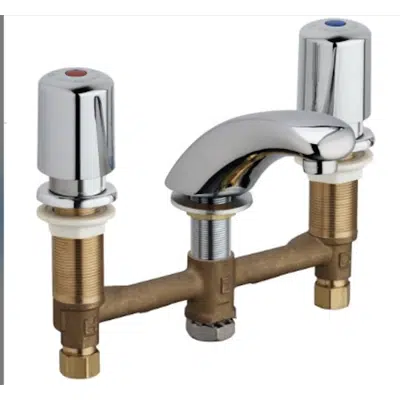 Image for Deck-mounted metering faucet with 8" centers 404-765ABCP