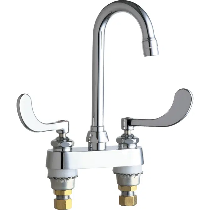 Deck-Mounted Manual Faucet with 4" Centers, 895-317XKABCP