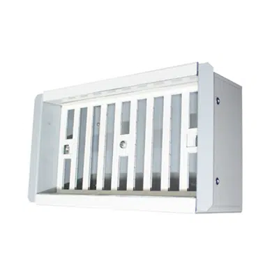 Зображення для Plenum in galvanised sheet metal 300 x 100 mm, 2 x DN 75 rear coupling, for combinations with linear grille or perforated grille 