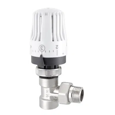 obraz dla Full thermostatic right-angle valve for steel pipe