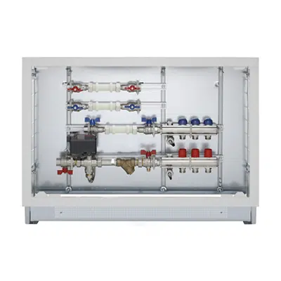 Image for Energy Box -  Heating/cooling and hot/cold domestic water consumption measuring with flow-return manifolds of 1' (2÷12 ways) equipped with valves and lockshields