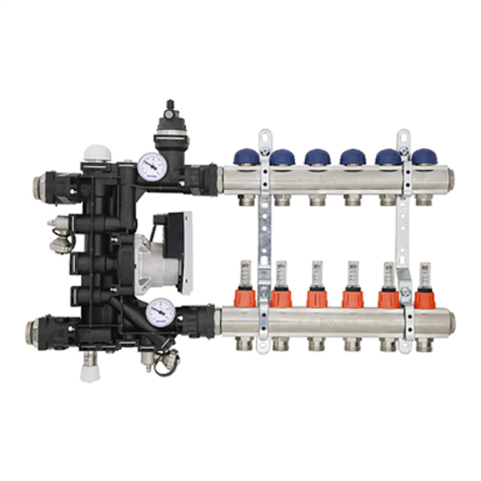 BIM objects Free download! Floor Control Unit HE Low Temperature 7L