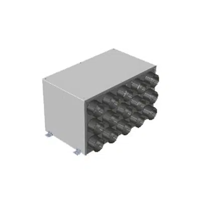 afbeelding voor Distribution plenum, 1 inlet DN 150 - 15 outlets DN 75 rear coupling