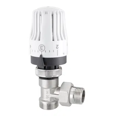 Full thermostatic right-angle valve for copper pipe, multi-layer, PEX, PP, PB için görüntü