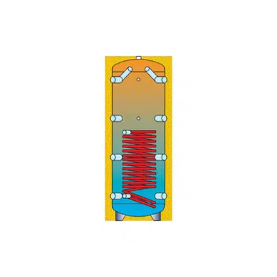 Image for Puffer accumulation tank with fixed heat exchanger