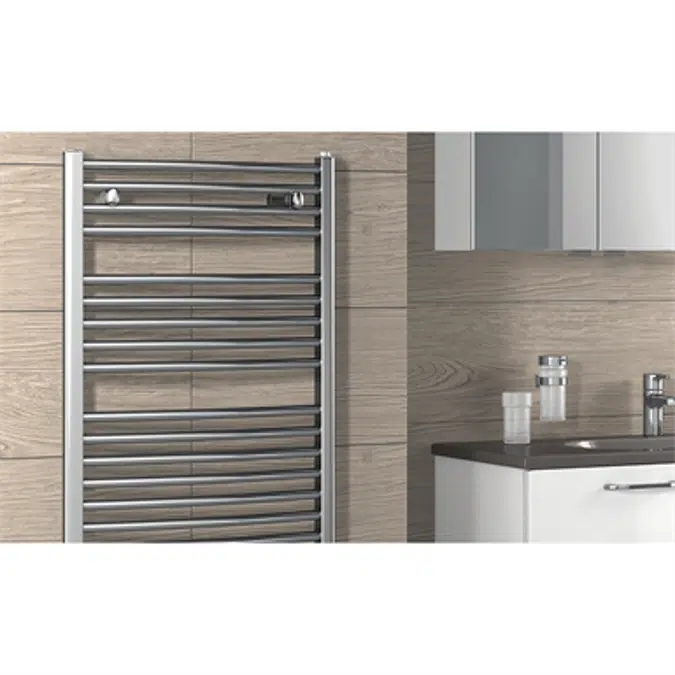 Caravaggio hydronic towel warmer