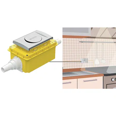 Image for GAS BOX - Recessed ball valve for gas with retractable handle