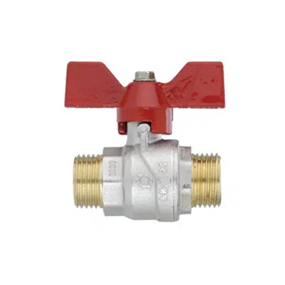 Immagine per Valvola a sfera Top Maschio - Maschio 24x19 con maniglia a farfalla
