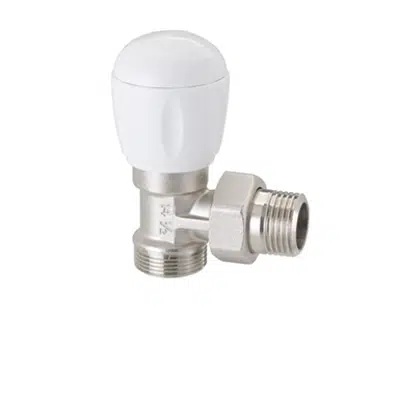 Image for Full thermostatizable right-angle valve for copper pipe, multi-layer, PEX, PP, PB