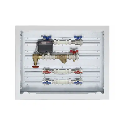 Immagine per Energy Box Compact - Dispositivo in cassetta predisposto per la contabilizzazione riscaldamento/ raffrescamento ed acqua calda/fredda sanitaria, valvola di zona
 a 2 vie