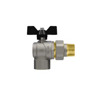 Image pour Progress F- Union Pipe right angle ball valve with butterfly handle