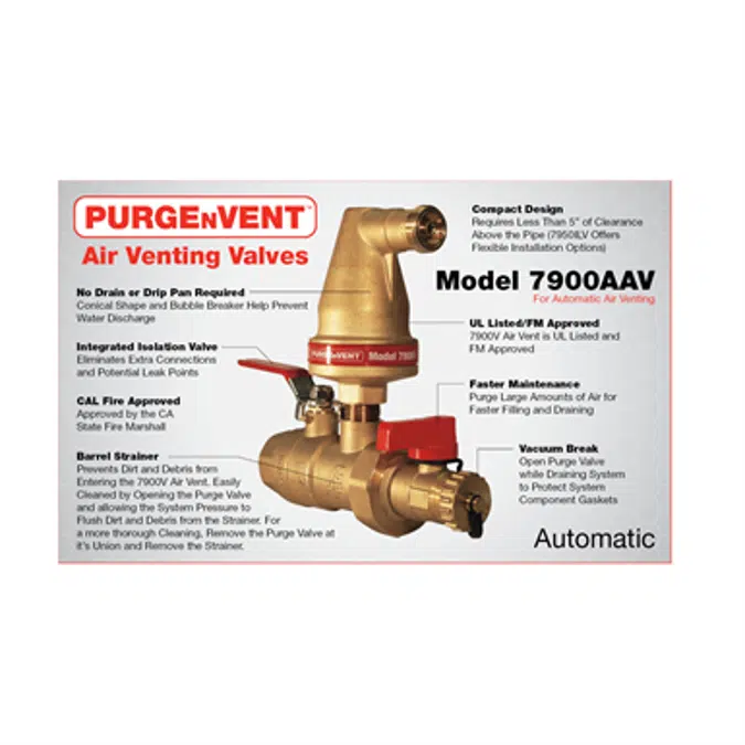 Model 7900 PURGEnVENT Automatic Air Vent (AAV)