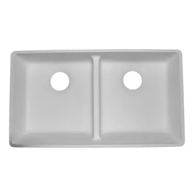 Image for Solid Surface Sink - AD2916 - Double Equal ADA Kitchen Sink